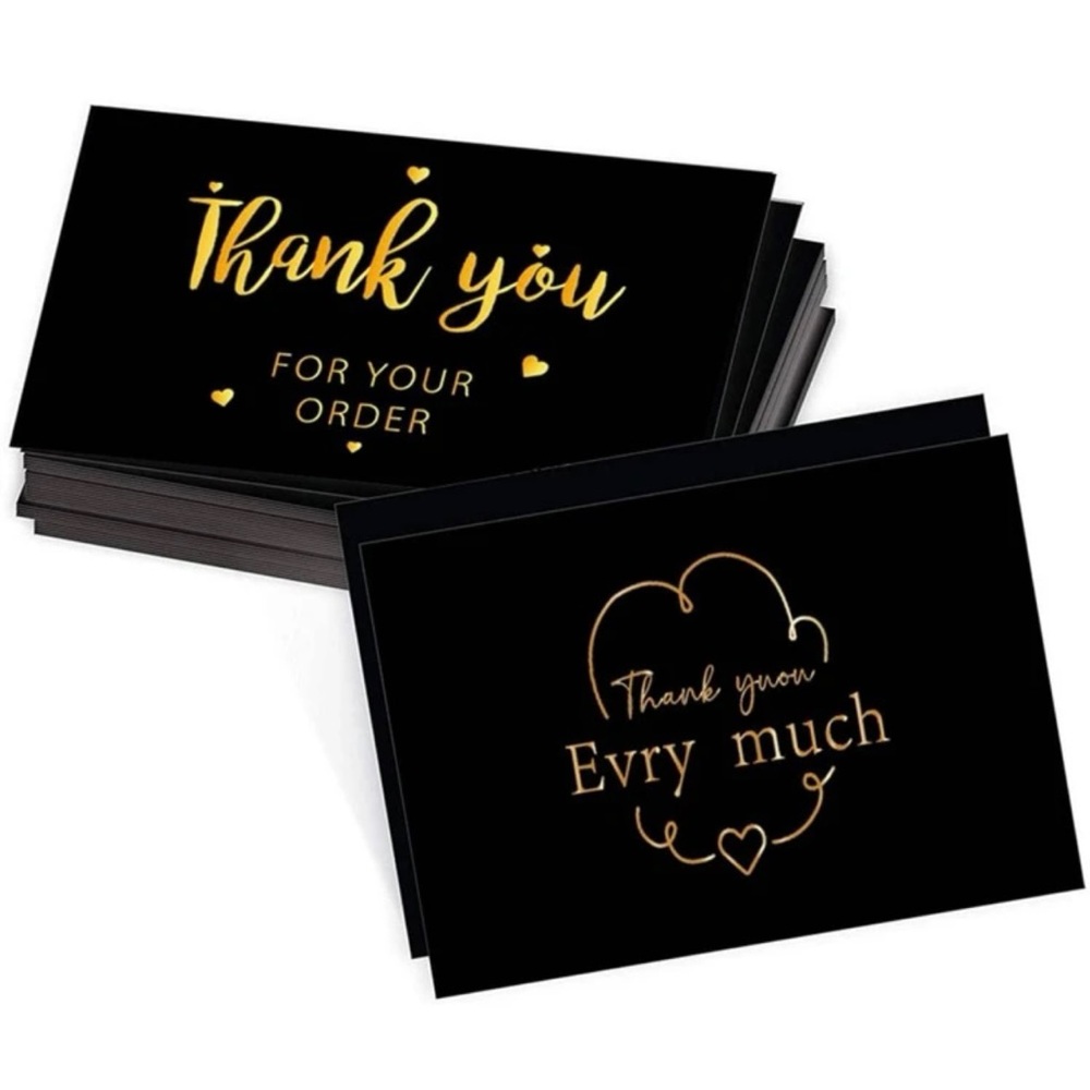 50 Thank You Multi 6 Designs Insert Cards - Picture 4 of 7